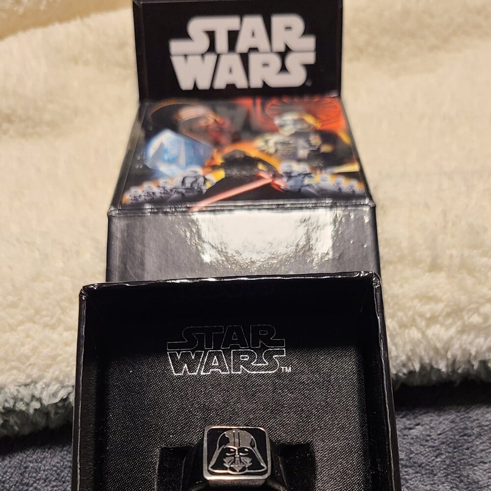NWT Stainless Steel Star War Ring - Darth Vader